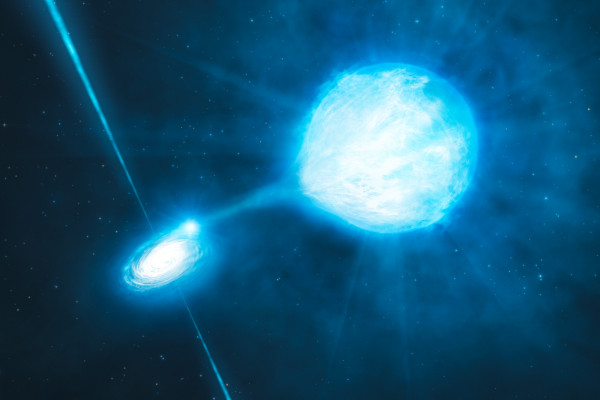Artist's impression of an accretion disk around a black hole