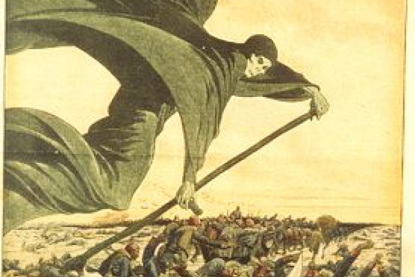 Drawing about the Cholera in Le Petit Journal