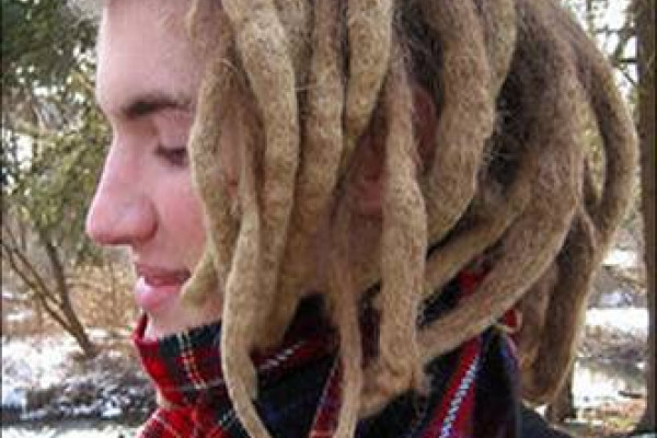 Dreadlocked young woman