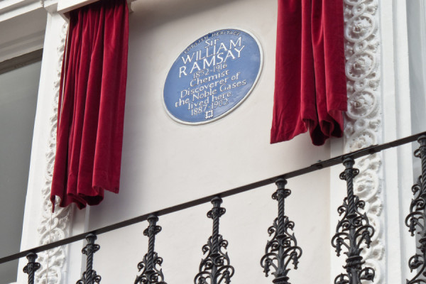 William Ramsay's Blue Plaque