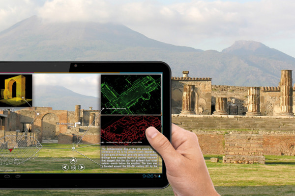 Cultural heritage site visitors could point their mobile devices at specific points to learn more.