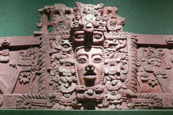 Mayan mask, from the National Museum of Anthropology in Mexico City