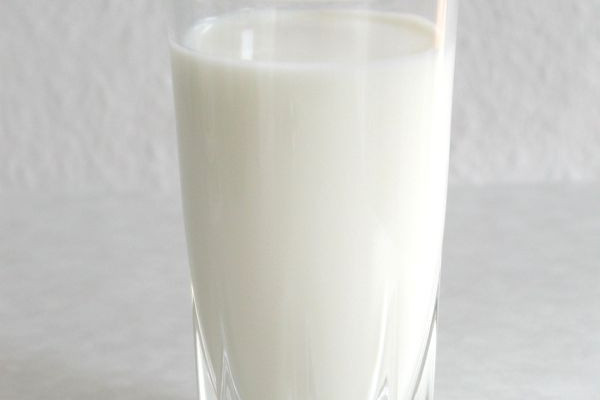 A glass of milk