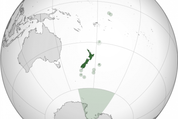 New Zealand on the Globe