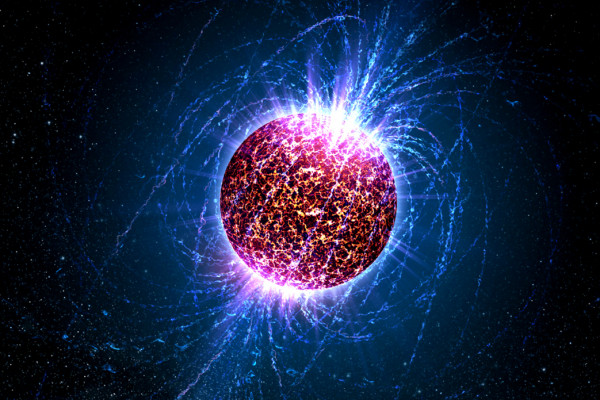 Artist's illustration of an 'isolated neutron star' -- one without associated supernova remnants, binary companions or radio pulsations.