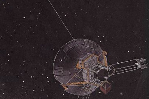 Artist's conception of the Pioneer 10-11 spacecraft