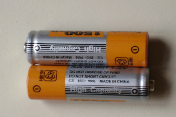 Picture of rechargeable batteries.