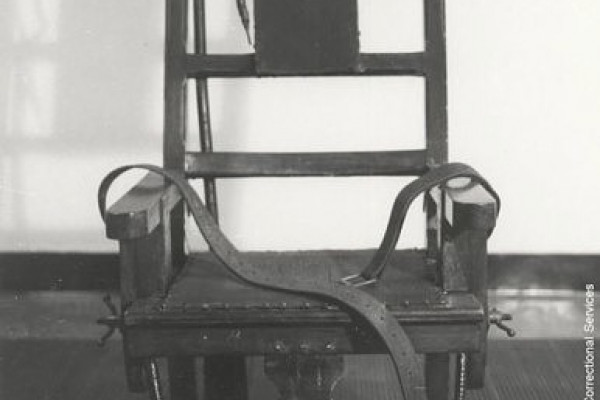 \Old Sparky\, the electric chair from Sing-Sing prison