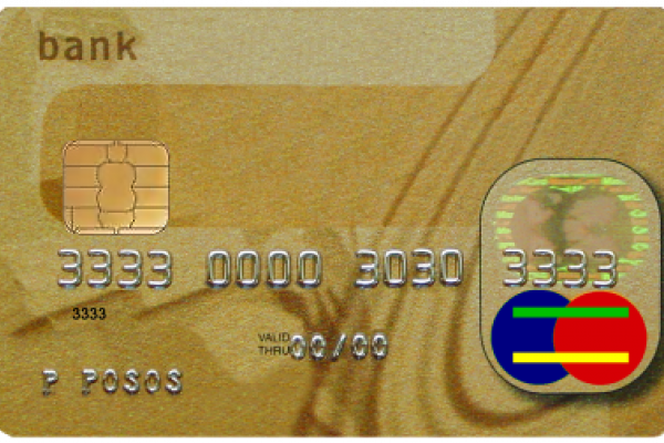 AN example of a chip and PIN card