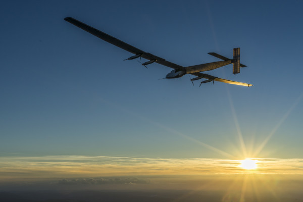 Sun powered jet Solar Impulse on its global solar flight