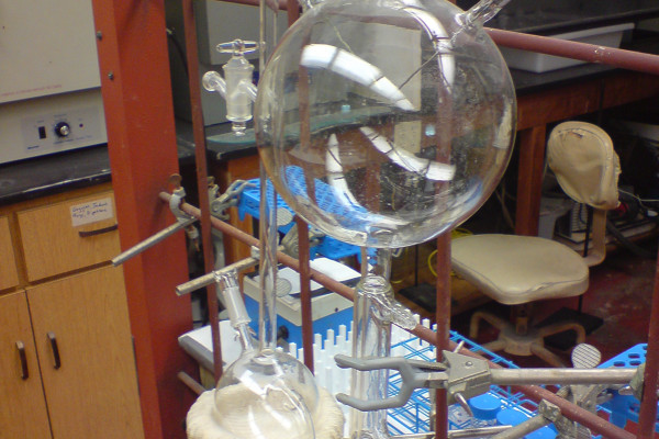 Stanley Miller's experimental set up