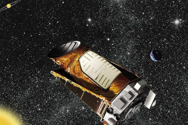 Artist's concept showing the Kepler spacecraft