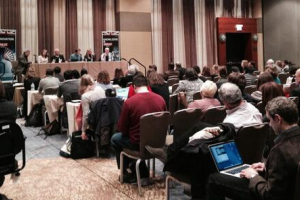 AAAS Naked Scientists Panel Show 2014, featuring Marc Abrahams, Molly Jahn, Robyn Williams, Chris Smith, Kathleen Kennedy and David Willetts