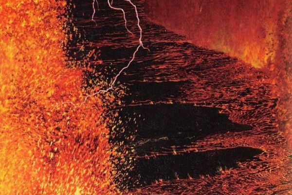 Siberian trapp volcano depiction