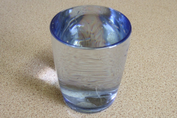 A glass of water