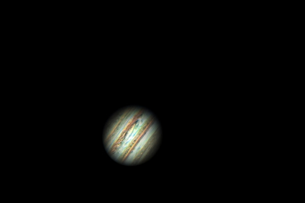 Jupiter and Io - 10th Feb 2016 by Roger Hutchinson