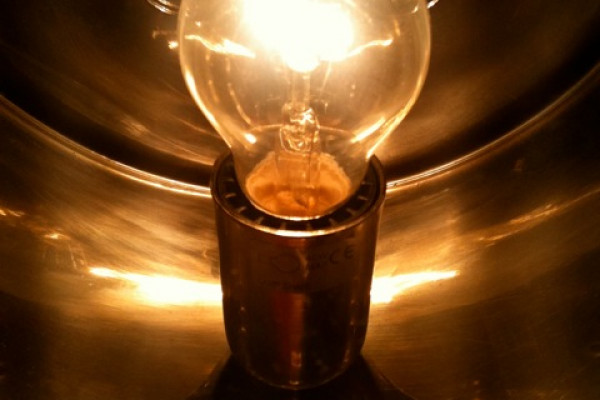 Traditional incandescent lightbulb