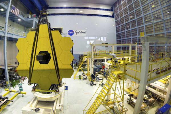 JWST in testing chamber