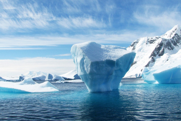 An iceberg in the polar sea