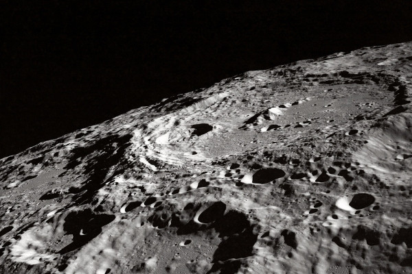 The surface of the moon.