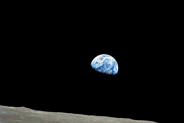 An image of Earth from the Lunar surface