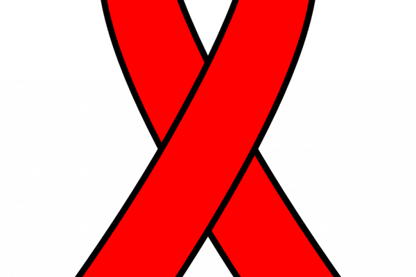 The red HIV awareness ribbon