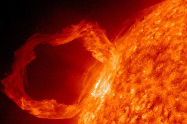 A solar flare.