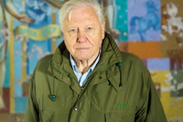 Sir David Attenborough pictured in Chernobyl.