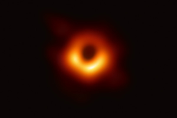 Event Horizon Telescope (EHT) researchers unveiled the first direct visual evidence of the supermassive black hole in the centre of galaxy Messier 87.