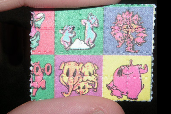 A blotter paper tab of LSD.