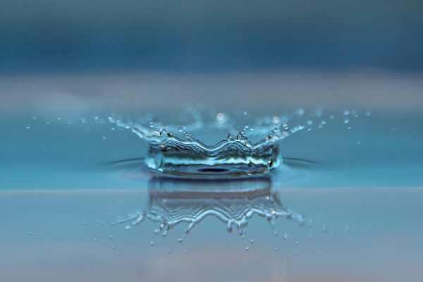 A droplet from a body of water