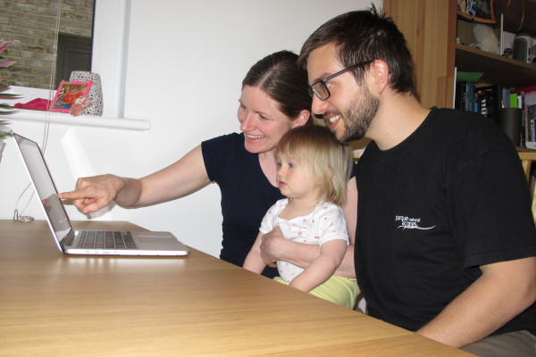 A couple discuss their experiences of being scientists and parents