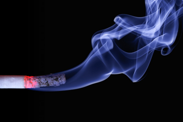 this is a picture of a smoking cigarette