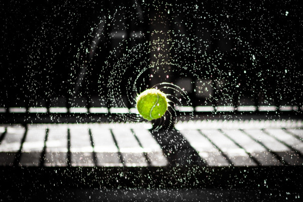 Spinning Tennis Ball