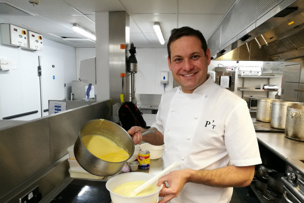 Parker's Tavern Chef Tristan Welch demonstrates how to make a proper egg custard