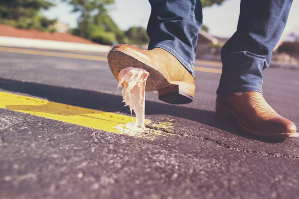 Gum on Shoe