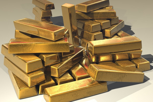 Image of a pile of gold ingots