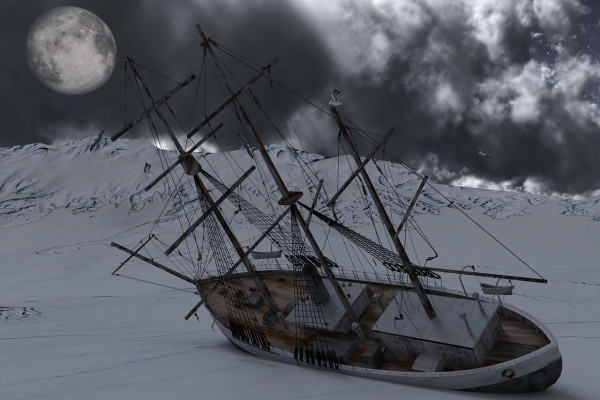 Arctic ship wreck