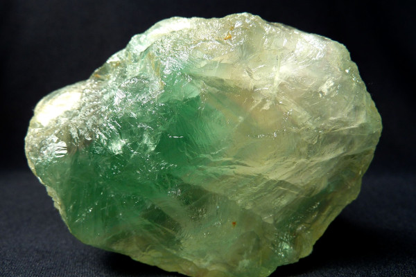 A fluorspar (calcium fluorite) crystal