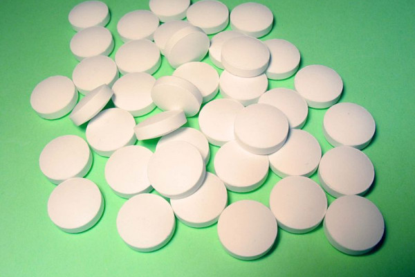 A pile of round pills / tablets