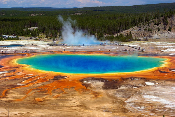 A hot spring