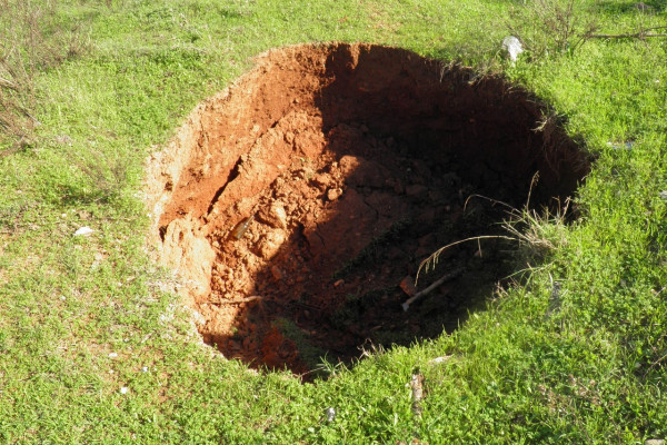 A sinkhole