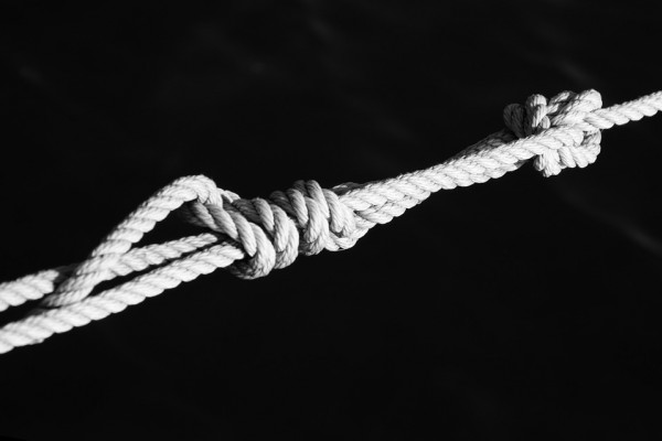 A knotted rope