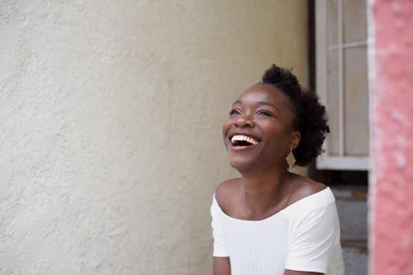 Laughing woman