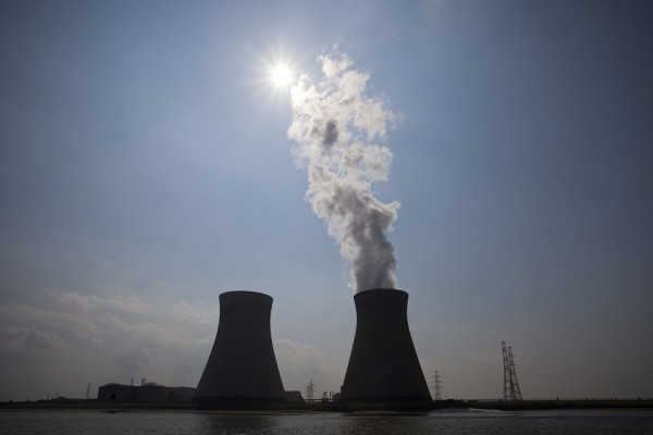 Image of nuclear power station on a sunny day