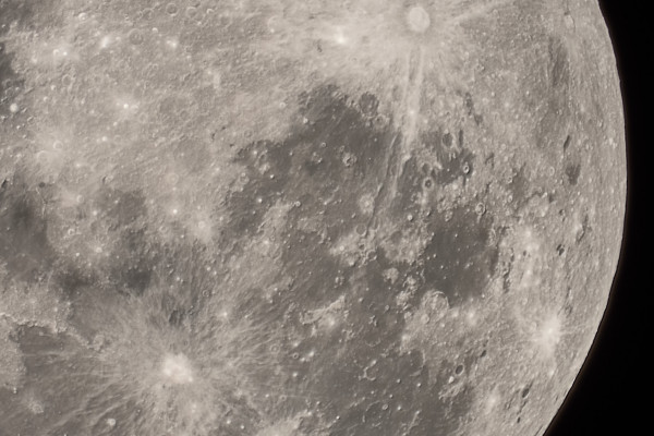 Detailed, up-close picture of the moon