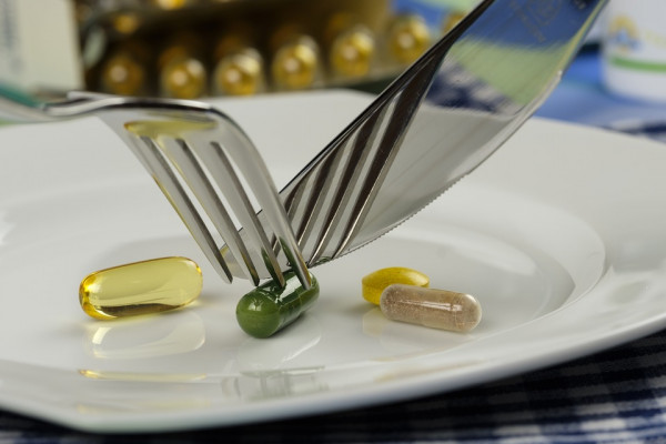 Pills on a plate