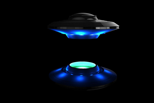 Artist's impression of an alien spacecraft or flying saucer