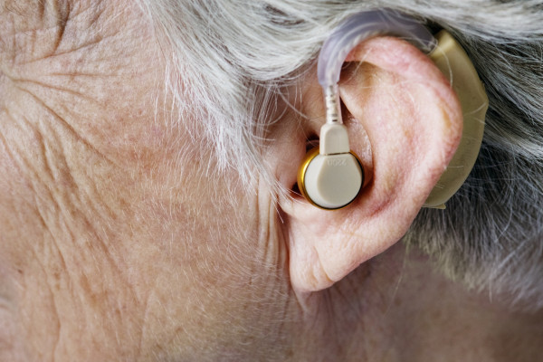 Hearing Aid in the ear