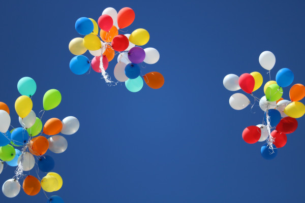 Balloons in sky